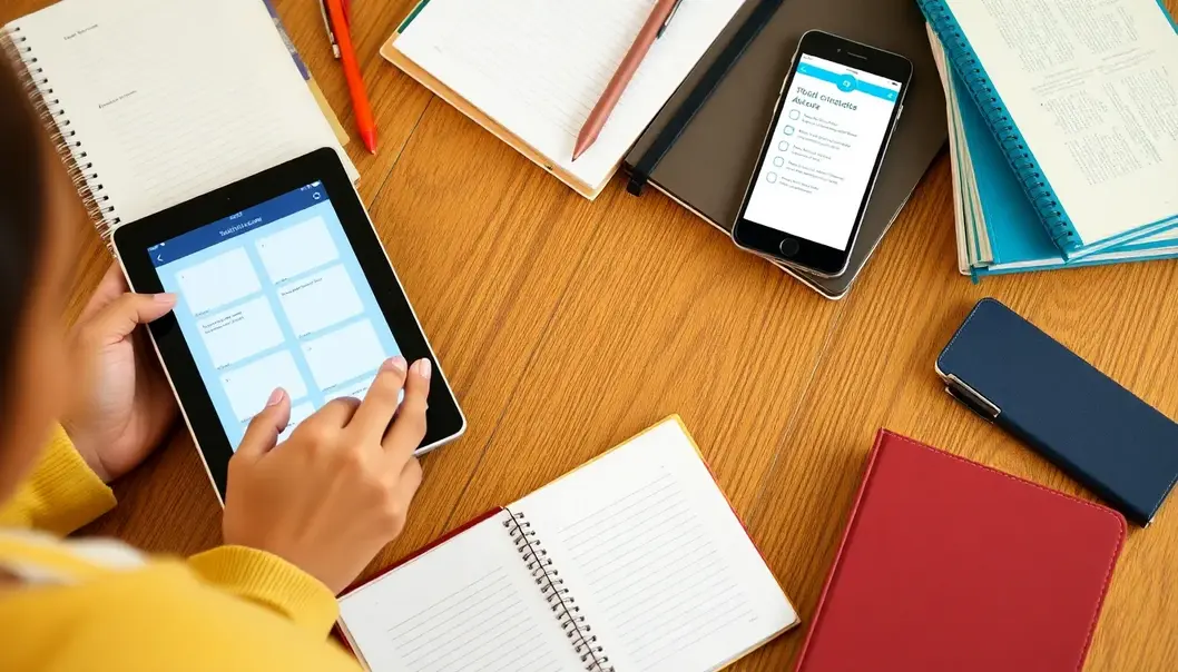 An organized and dedicated study space enhances focus and efficiency.